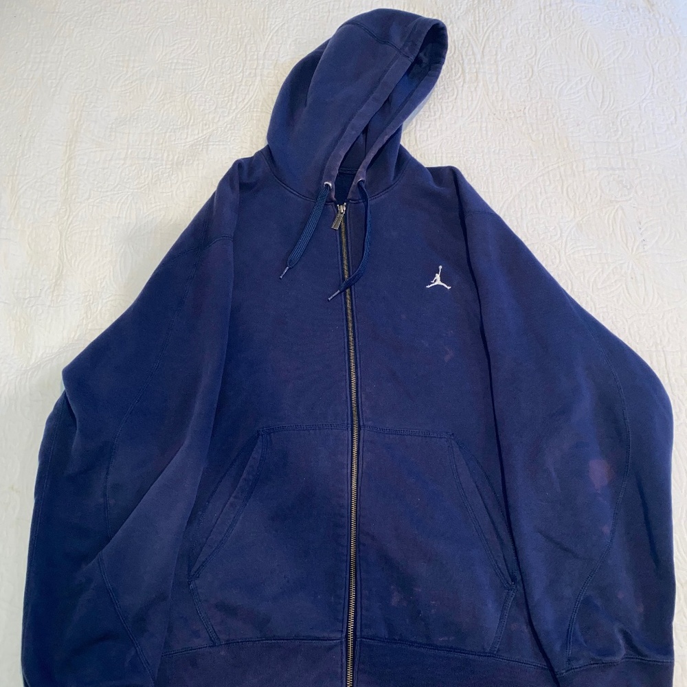 Jordan sweatshirt hoodie color navy size xl